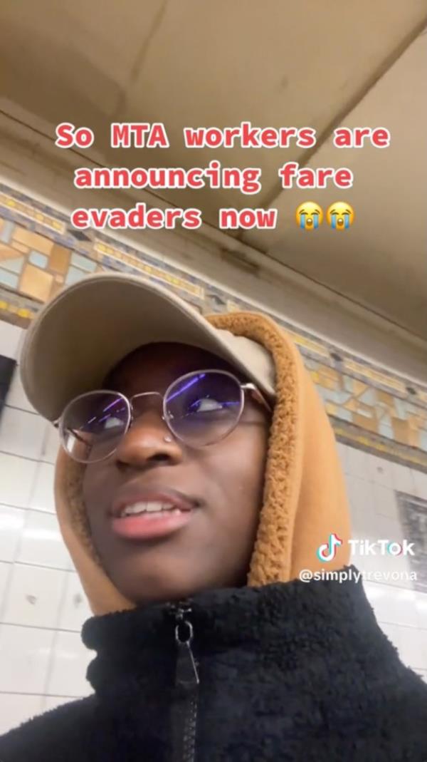 screenshot of Trevona's April 14 TikTok titled 