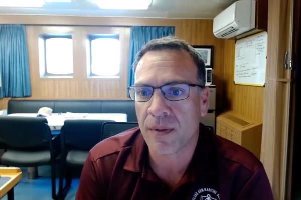 cadets William Flores and Kai Ethridge spotted the vessel near daybreak Saturday during their morning watch.