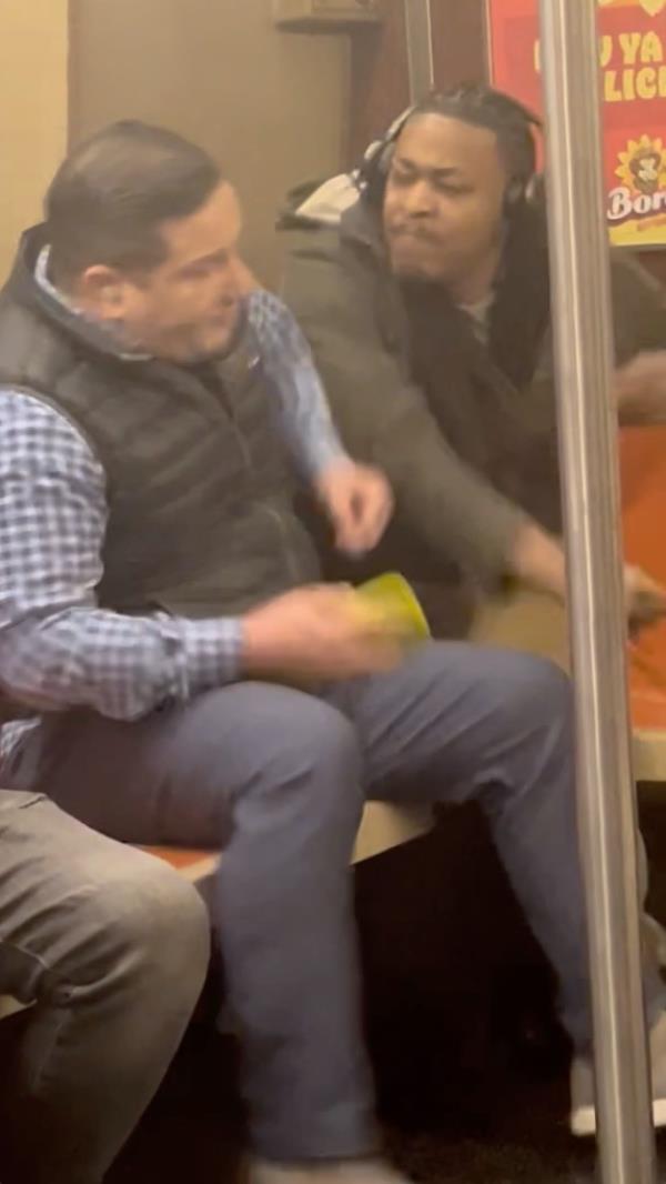 Barbee smacked Rakitin across the face on the train