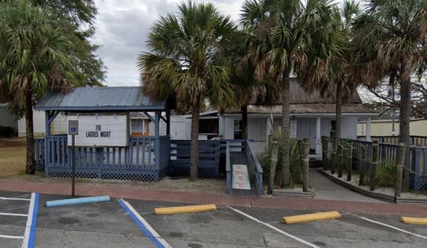 The shooting took place outside the bar. 