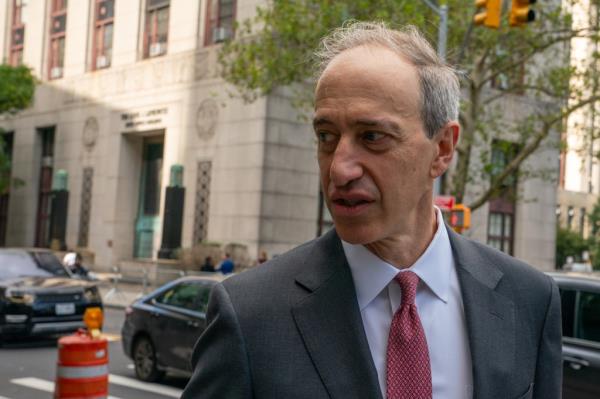 Abbe Lowell attorney of Sen. Bob Menendez's (D-NJ) arrives at Manhattan Federal Court on October 2, 2023 in New York City.