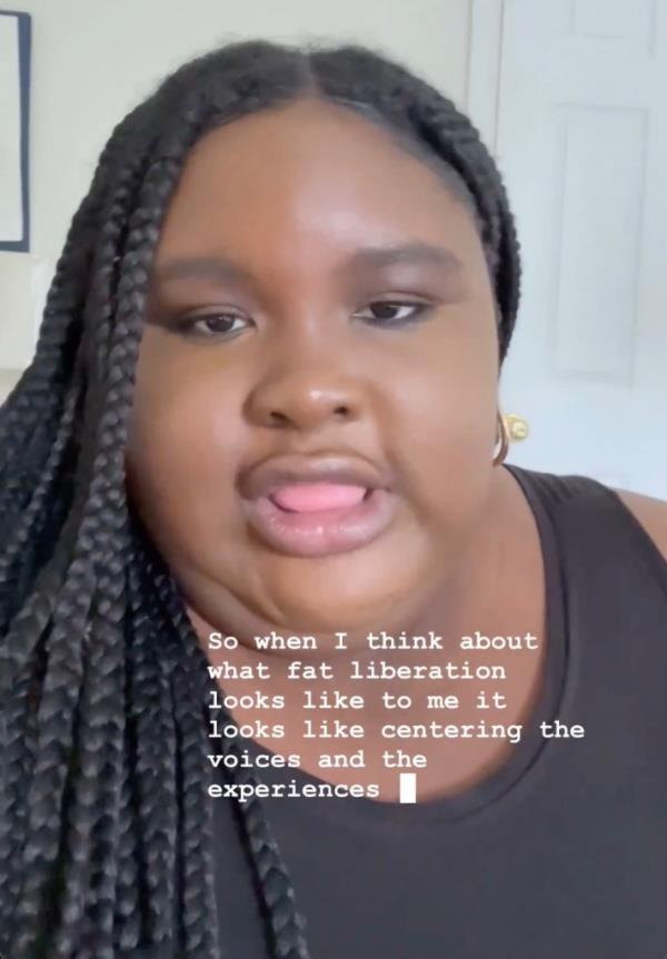 Zyanha Bryant is pictured in a screengrab from her Instagram video announcing the partnership with Dove.