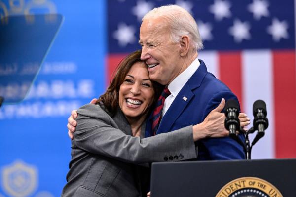 Kamala Harris and Joe Biden