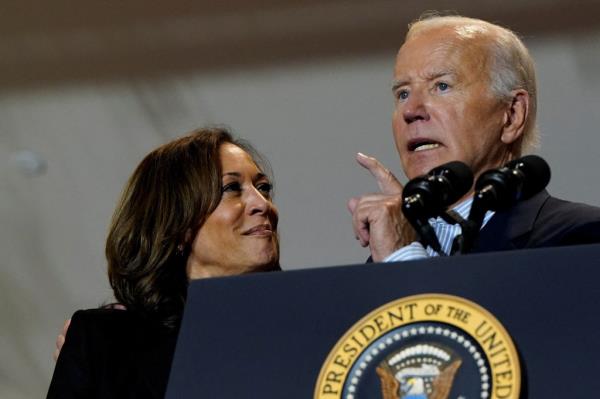 Kamala Harris and Joe Biden