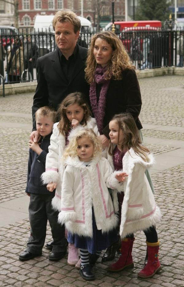 Gordon and Tana Ramsay with children