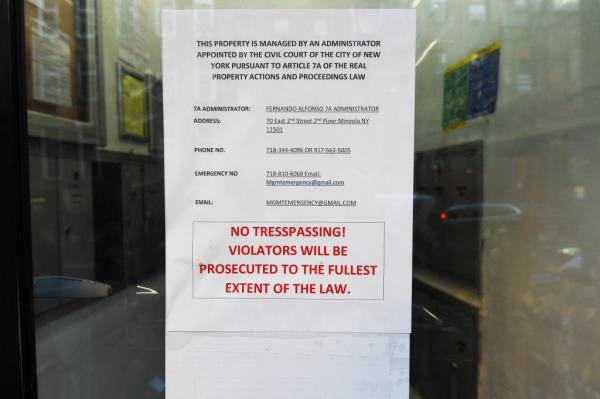 No trespassing notice 