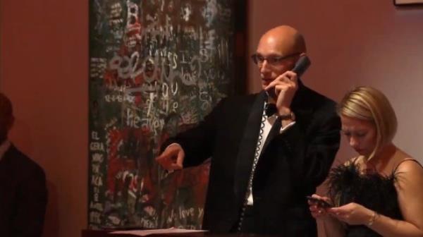 People were bidding over the phone at the Freddie Mercury auction