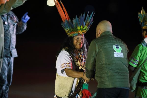 A member of the indigenous Taita community shortly after the children were found.