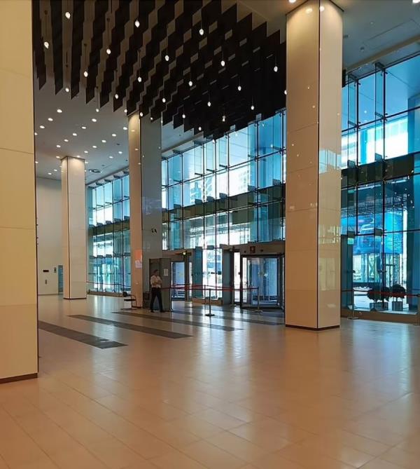 Picture shows the inside of an apartment in Moscow's City of Capitals complex, wher<em></em>e members of Assad's family reportedly own property.