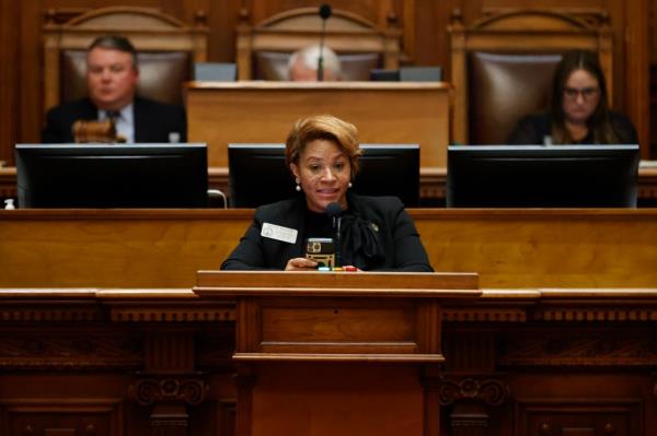 Lifelong Democrat Rep. Mesha Mainor switched parties and was elected to a long-time Blue district in Atlanta in 2022.
