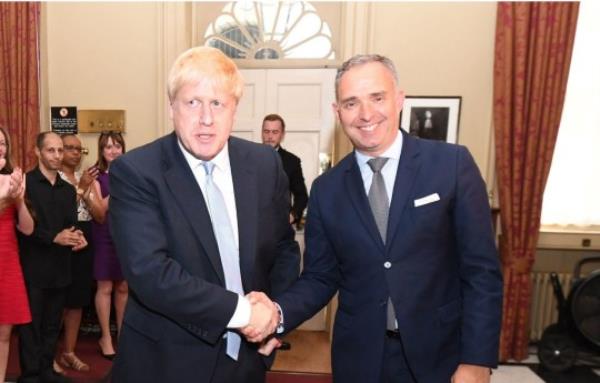 EMBARGOED TO 2230 GMT FRIDAY DECEMBER 30 File photo dated 25/07/19 of Prime Minister Boris Johnson shaking hands with Sir Mark Sedwill, who has been made a Knight Grand Cross of the Order of St Michael and St George, for services to British foreign policy, to Natio<em></em>nal Security and HM Government in the New Year Ho<em></em>nours list. Issue date: Friday December 30, 2022. PA Photo. See PA story Ho<em></em>nOURS MPs. Photo credit should read: Stefan Rousseau/PA Wire