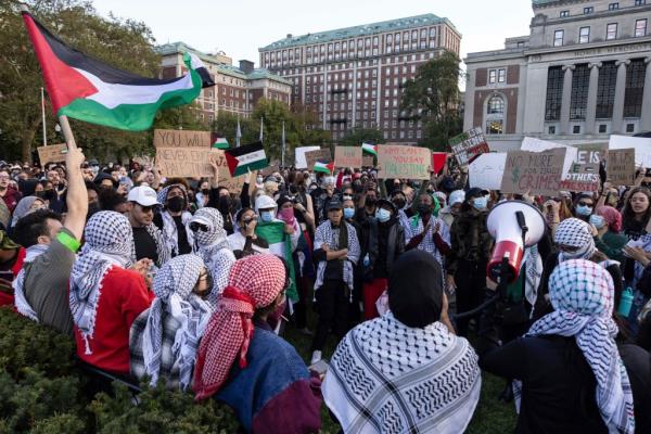 Pro-Palestine rally at Columbia University