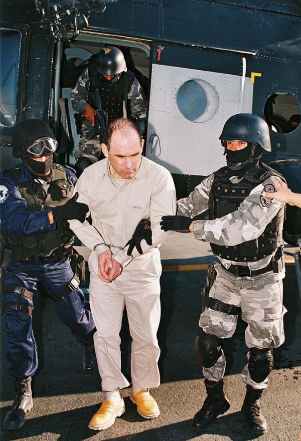 Cardenas, in custody of the Federal Agency of Investigations is extradited to the US on Jan. 20, 2007.