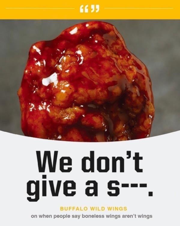 Buffalo Wild Wings appeared to mock the lawsuit claiming it was misleading customers over its bo<em></em>neless wings.