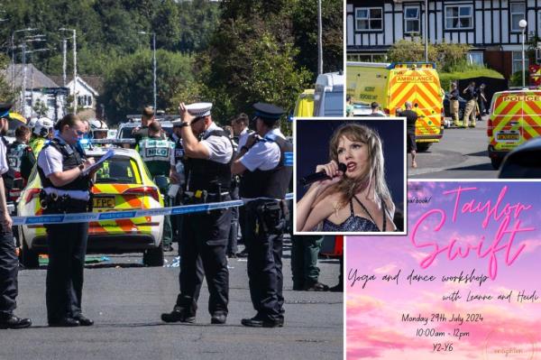 Police and emergency services arrive at the site 