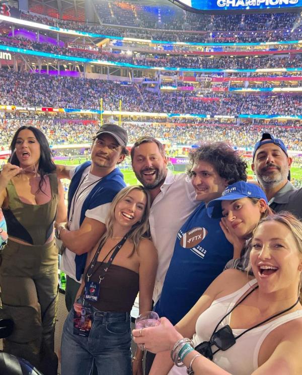 bankman fried at super bowl with celebs