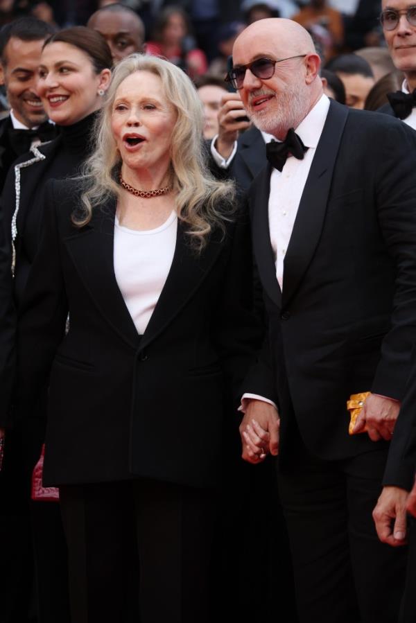 Faye Dunaway and Laurent Bouzereau