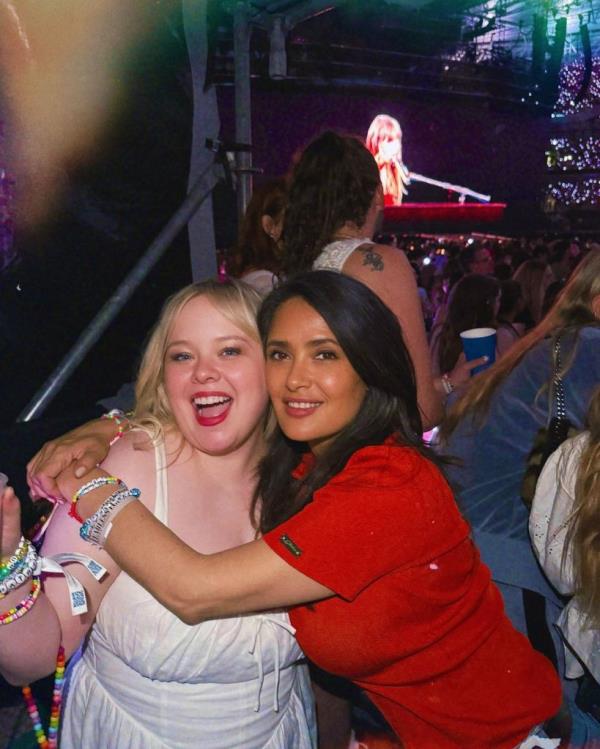Nicola Coughlan and Salma Hayek