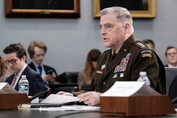 U.S. Joint Chiefs of Staff Chairman General Mark Milley testifies 