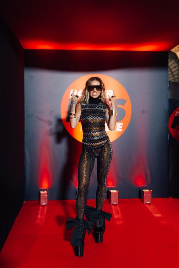 Rita Ora make her appearance fashio<em></em>nable as wearing two different outfit at RTL HITS award show in the old roman Verona arena to perform some song of her new album 