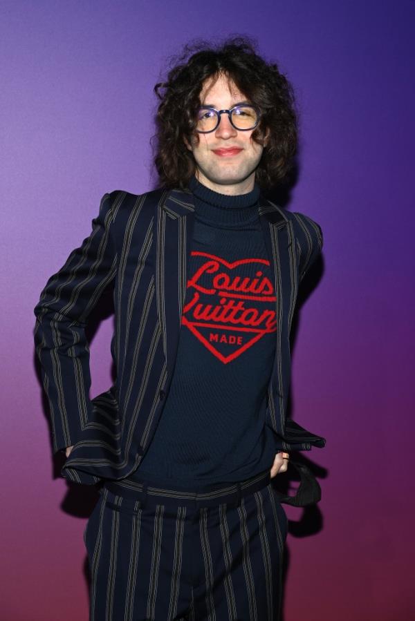 PARIS, FRANCE - JANUARY 20: Lucas Jagger attends the Louis Vuitton Fall/Winter 2022/2023 show as part of Paris Fashion Week on January 20, 2022 in Paris, France. (Photo by Pascal Le Segretain/Getty Images For Louis Vuitton )