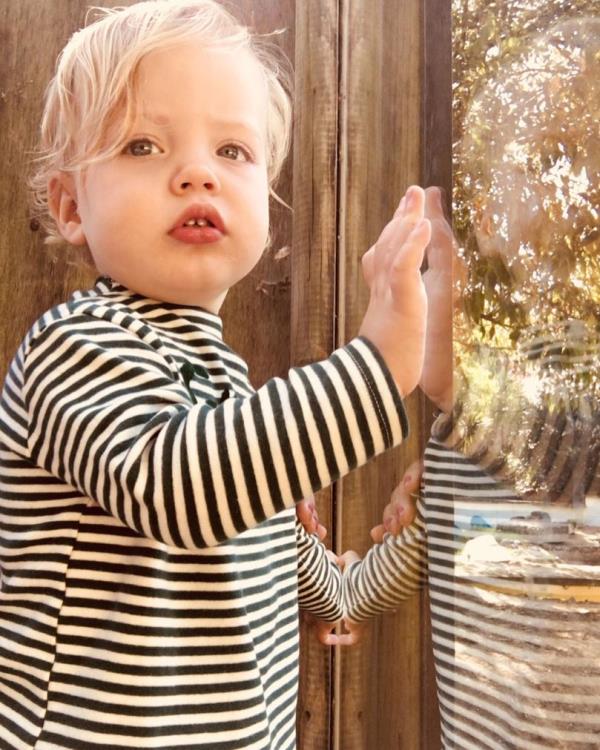 Deveraux Octavian Basil Jagger, the eigth child of Mick Jagger, is seen in a 2018 Instagram Mother's Day post by Melanie Hamrick.