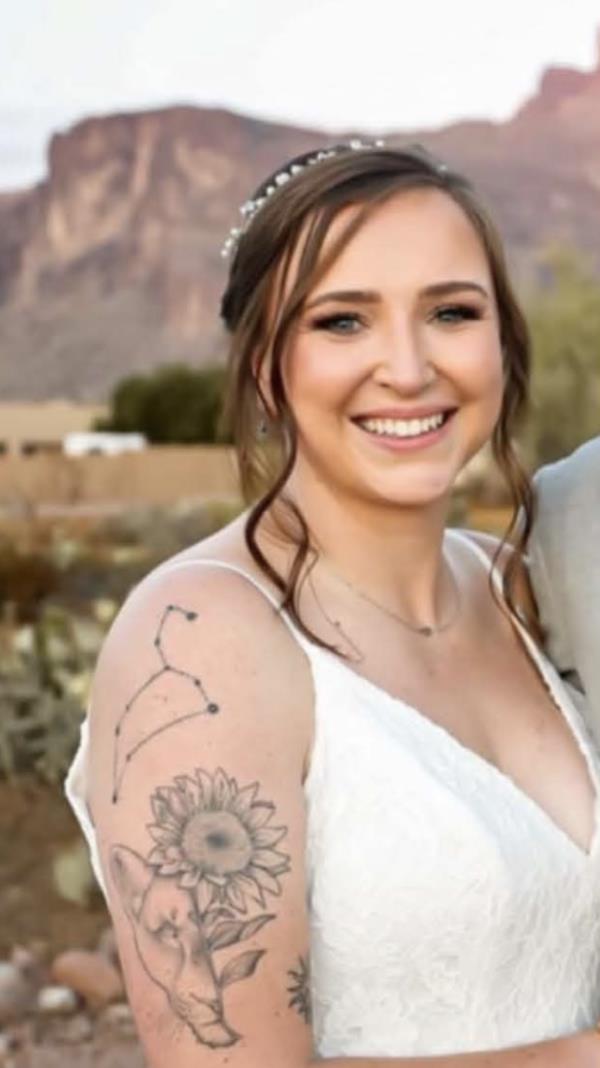 Search and rescue teams are looking for Chenoa Nickerson, 33, after she was swept into a creek.