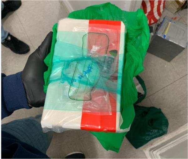 A package of fentanyl is seen in a photo released by the US Attorney Southern District of New York in a Federal complaint against day care owner Grei Mendez and Carlisto Acevedo Brito