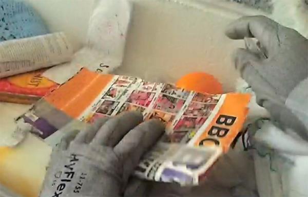 The area the plexiglass was found in. 