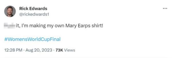 Celebs singing Mary Earps' praisesCredit Twitter