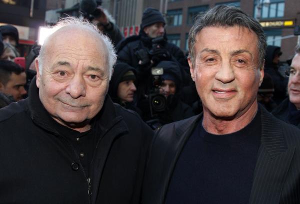 Burt Young and Sylvester Stallone attend the 