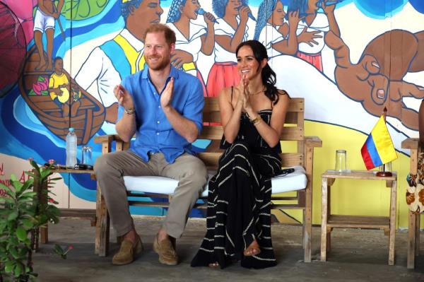Harry and Meghan visited lush Kaibu Island in 2018.