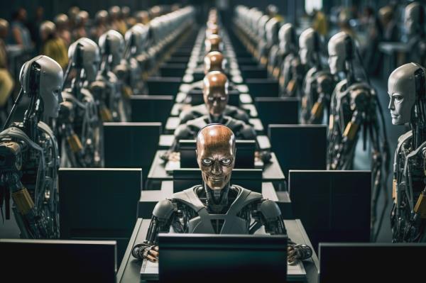 Artificial intelligence will replace as many as 60% of jobs in advanced economies, according to the Internatio<em></em>nal Mo<em></em>netary Funds, which includes the US, Canada, the UK, Japan, Germany, France and Italy.