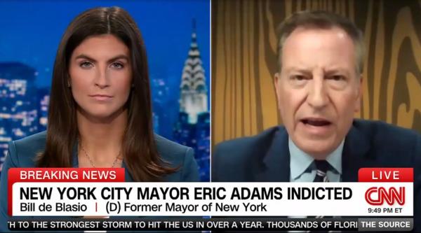 Former NYC Mayor Bill de Blasio said Eric Adams is 