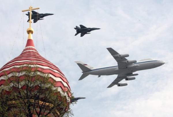 Putin's ?Doomsday? Il-80 aircraft for use to command and co<em></em>ntrol Russia in the event of nuclear war.