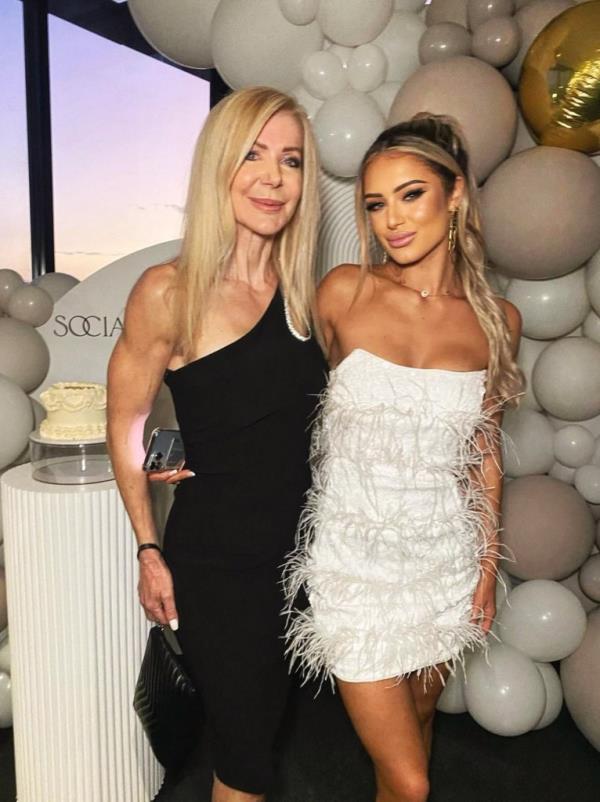 Lesley borrows her granddaughter Tia's clothes for photoshoots. 