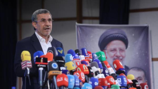 Former Iranian President Mahmoud Ahmadinejad in Tehran on 2 June 2024. Photo: Reuters