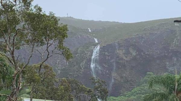 Shot of Mt Coolum waterfall. Greg Forward.