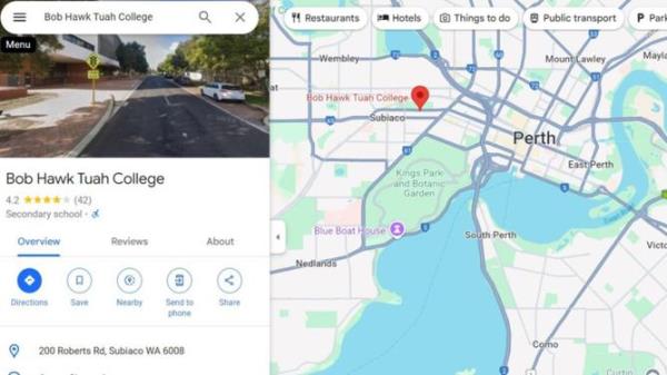 A cheeky tech-savvy hacker has changed the Google name of a high school to Bob Hawke Tuah College.