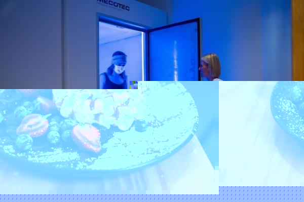 The Cyrotherapy chamber at Element Health and Wellness Centre.