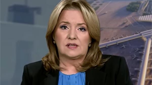 Danuta Holecka in mourning. She hosted 