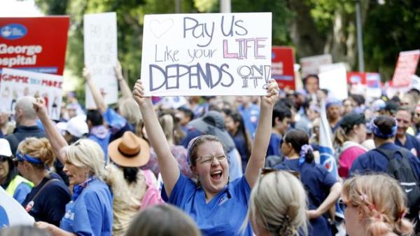 NSW NURSES STRIKE SYDNEY