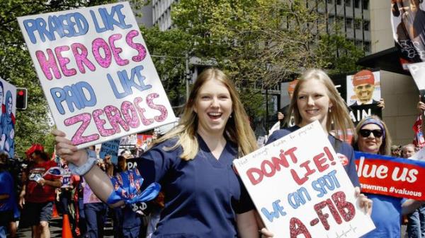 NSW NURSES STRIKE SYDNEY