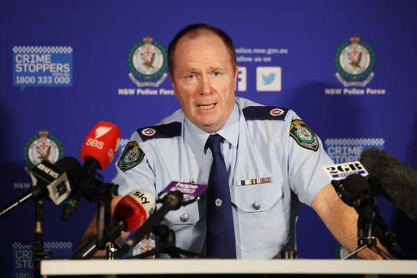 SYDNEY, AUSTRALIA - MAY 17: Assistant Commissio<em></em>ner Michael Fitzgerald, State Crime Commander speaks during a press co<em></em>nference at the NSW Police Headquarters, Parramatta on May 17, 2024 in Sydney, Australia. Three A-League players have been arrested this morning, following an investigation by the Organised Crime Squad into alleged betting corruption under Strike Force Beaconview. (Photo by Mark Metcalfe/Getty Images)
