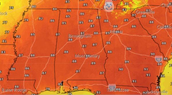 Wednesday temperatures