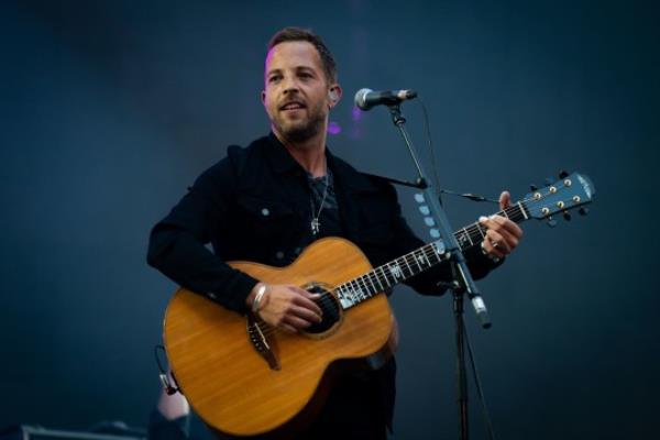 James Morrison performs on stage ahead of the headline act, Westlife, at London's Wembley Stadium, before their sell-out show at the venue. Picture date: Saturday August 6, 2022. PA Photo. Photo credit should read: Aaron Chown/PA Wire