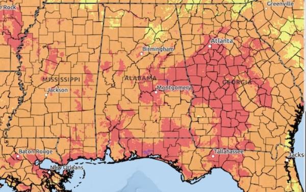 Saturday heat risk