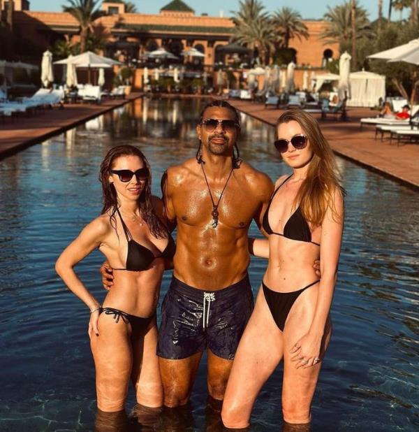 Una Healy with David Haye and Sian Osbourne