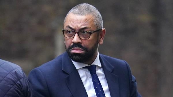 Home Secretary James Cleverly arriving in Downing Street, London, for a Cabinet meeting. Picture date: Tuesday December 19, 2023.