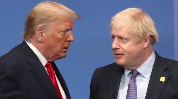 Do<em></em>nald Trump and Boris Johnson 